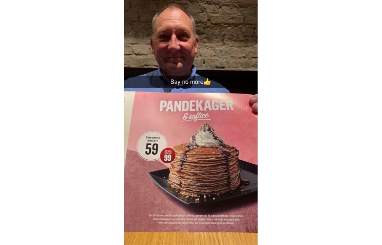 Deilig dessert fyller 59 - gratulerer Per Harald